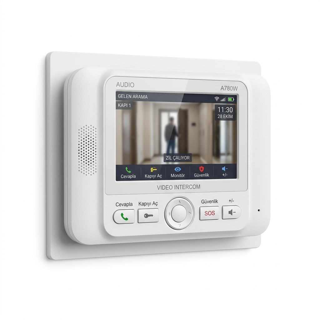 Audio 7 inç LCD Ekranlı Görüntülü Diafon Şubesi
